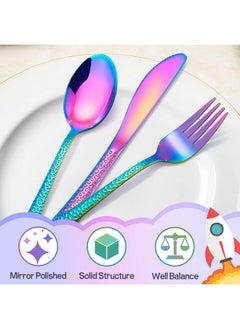 9Piece Toddler Kids Silverware Set Haware Stainless Steel Hammered Flatware Preschooler Eating Utensils Includes 3 Spoons 3 Forks 3 Knives Metal Children Cutlery For Home School Mirror Finished - pzsku/ZCFD11625CE2E32793EF0Z/45/_/1698514256/ea6f9d5c-2ac1-421d-8a8f-6d456217bd31