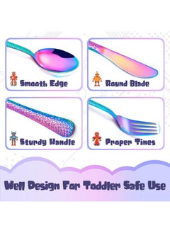 9Piece Toddler Kids Silverware Set Haware Stainless Steel Hammered Flatware Preschooler Eating Utensils Includes 3 Spoons 3 Forks 3 Knives Metal Children Cutlery For Home School Mirror Finished - pzsku/ZCFD11625CE2E32793EF0Z/45/_/1698514258/4eaf4217-bdc2-488c-9681-caabb2b47acf