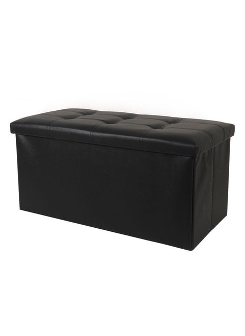 Storage Ottoman Bench Folding Chest Foot Rest Stool 30 Inches 80L Leather