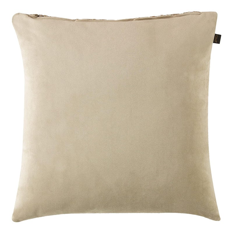 GMF GM Luxury Home Decor Textured Velvet Square Cushion Cover with Zipper Luxurious Soft Decorative Square Pillow Cover for Living Room Bedroom Home Decor Size 18 x 18 - Image 3
