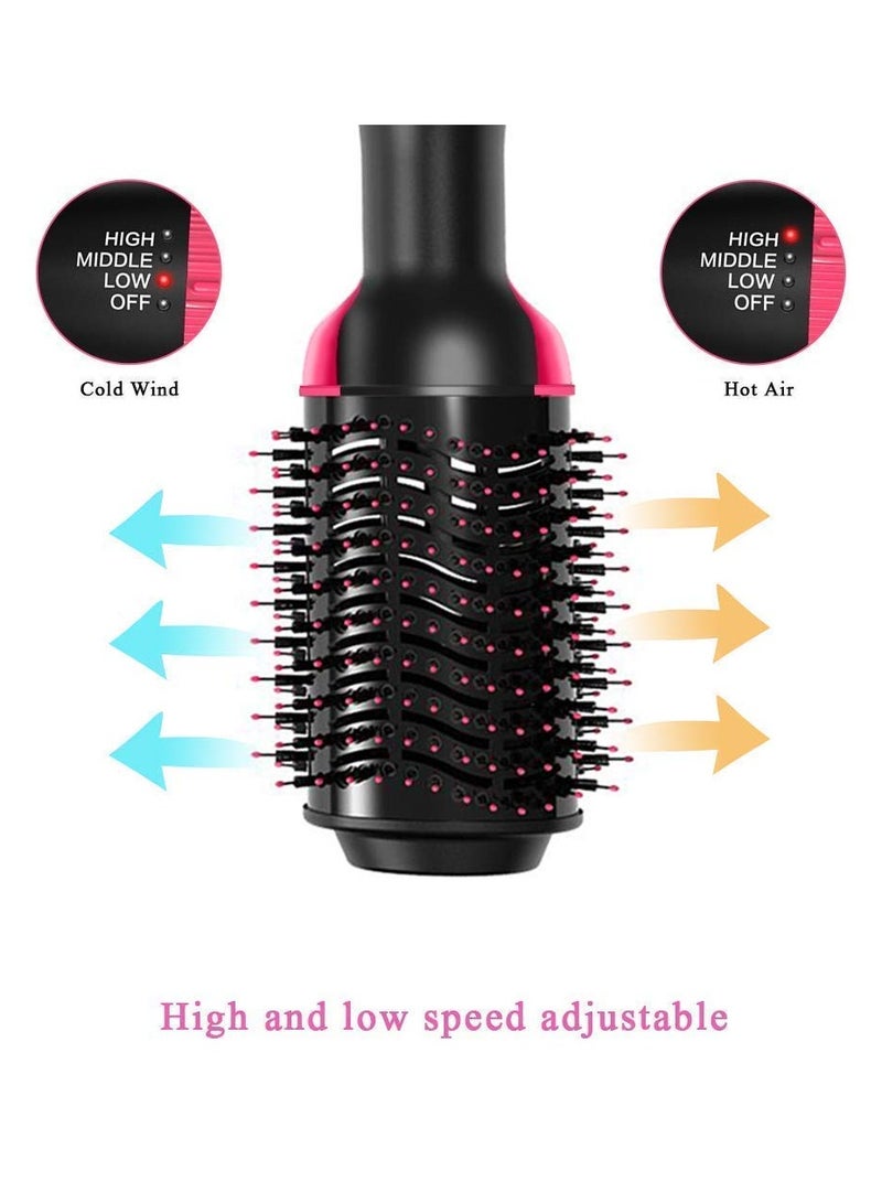 عام فرشاة الهواء الساخن 3 في 1 مجفف شعر ومصفف شعر بخطوة واحدة لفرد الشعر وتجعيده وصالونات التجميل وفرشاة مجفف شعر سيراميك أيونية سلبية لجميع أنواع الشعر - Image 4