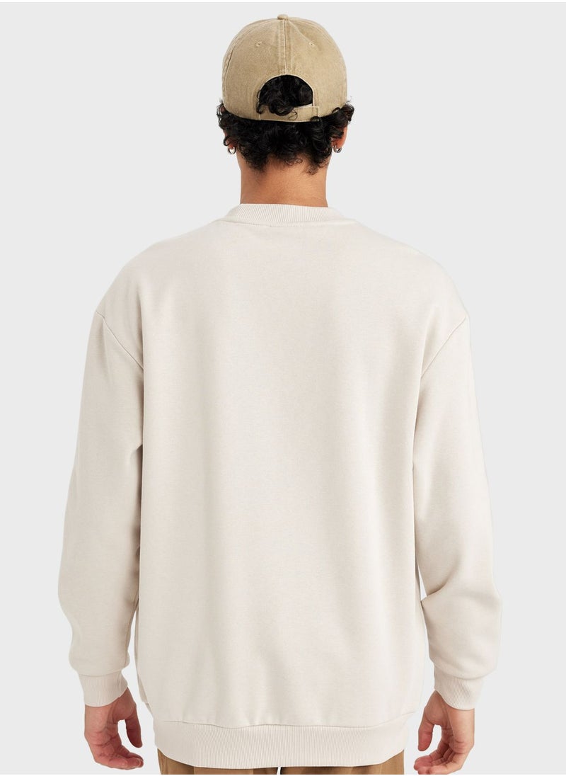 DeFacto - Stone Printed Sweatshirt - Image 1