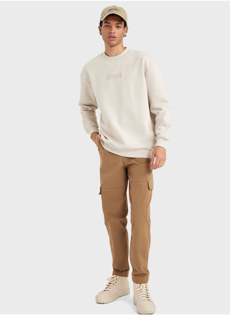 DeFacto - Stone Printed Sweatshirt - Image 1