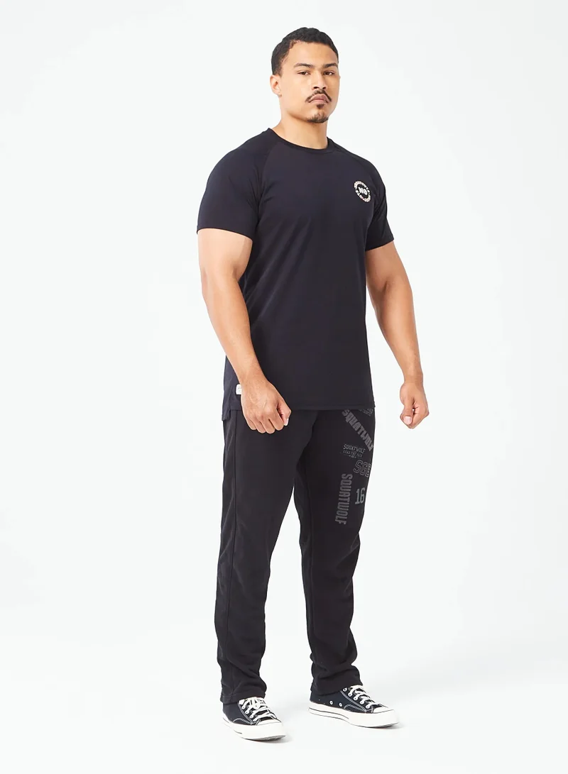 SQUATWOLF Golden Era Graphic Raglan Athletic T-Shirt