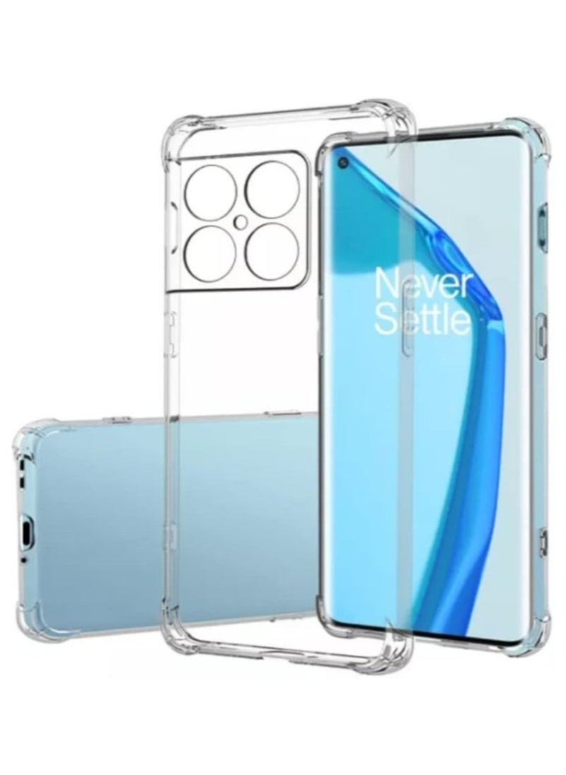 Raxoom Oneplus 10 Pro Clear Transparent Case Soft Flexible Silicone Back Cover Shockproof Case with Reinforced Bumper Corner for 1 + 10 pro Clear Case - Image 1