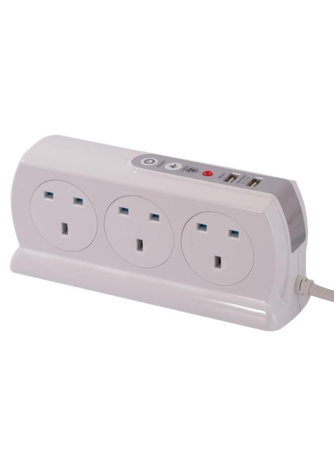 MASTERPLUG 6-Socket and 2-USB Extension Cord - Image 1