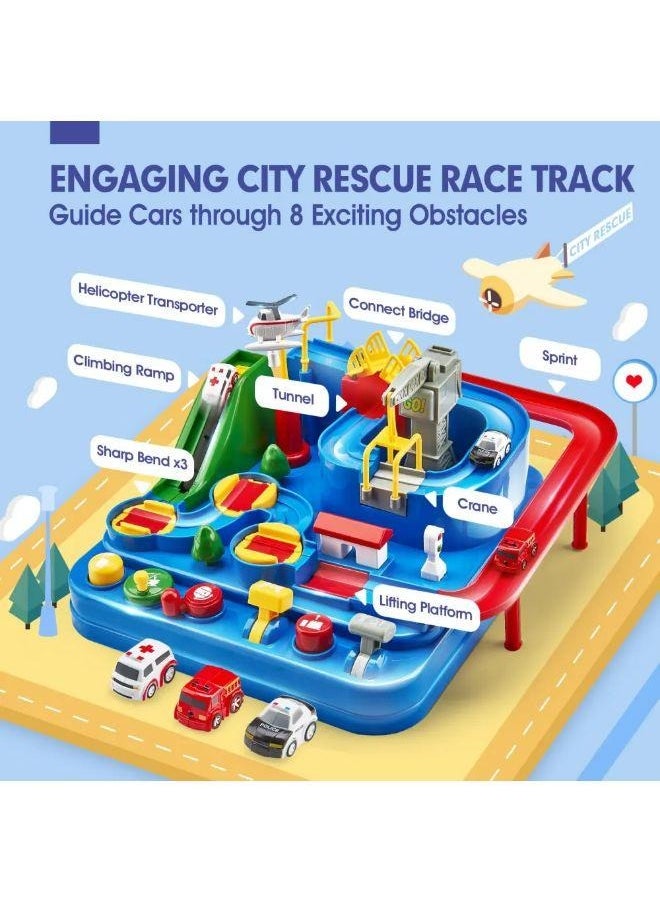 Vixplorn - Boys Children's Race Track Toys, Car Toys Suitable For Boys And Girls Aged 3+, Toddler Car Adventure Toys, Children's Educational Games, sSuitable As Gifts For Birthdays, Eid al-Fitr, Christmas, Ramadan And Other Festivals - Image 1