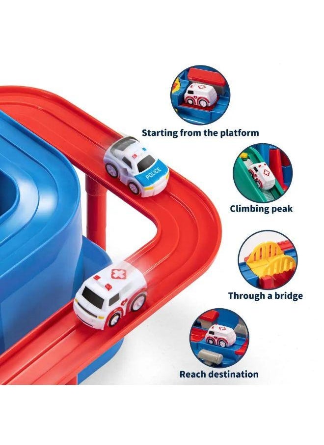 Vixplorn - Boys Children's Race Track Toys, Car Toys Suitable For Boys And Girls Aged 3+, Toddler Car Adventure Toys, Children's Educational Games, sSuitable As Gifts For Birthdays, Eid al-Fitr, Christmas, Ramadan And Other Festivals - Image 1