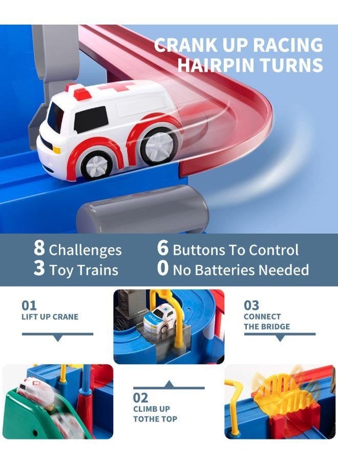 Vixplorn - Boys Children's Race Track Toys, Car Toys Suitable For Boys And Girls Aged 3+, Toddler Car Adventure Toys, Children's Educational Games, sSuitable As Gifts For Birthdays, Eid al-Fitr, Christmas, Ramadan And Other Festivals - Image 1