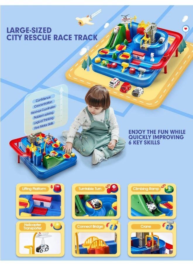 Vixplorn - Boys Children's Race Track Toys, Car Toys Suitable For Boys And Girls Aged 3+, Toddler Car Adventure Toys, Children's Educational Games, sSuitable As Gifts For Birthdays, Eid al-Fitr, Christmas, Ramadan And Other Festivals - Image 1