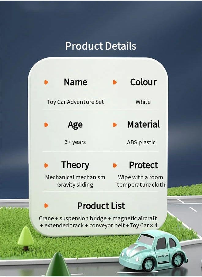 Vixplorn - Boys Children's Race Track Toys, Car Toys Suitable For Boys And Girls Aged 3+, Toddler Car Adventure Toys, Children's Educational Games, sSuitable As Gifts For Birthdays, Eid al-Fitr, Christmas, Ramadan And Other Festivals - Image 1