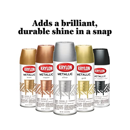 KRYLON General Purpose Spray Paint Metallic Brass - Image 5