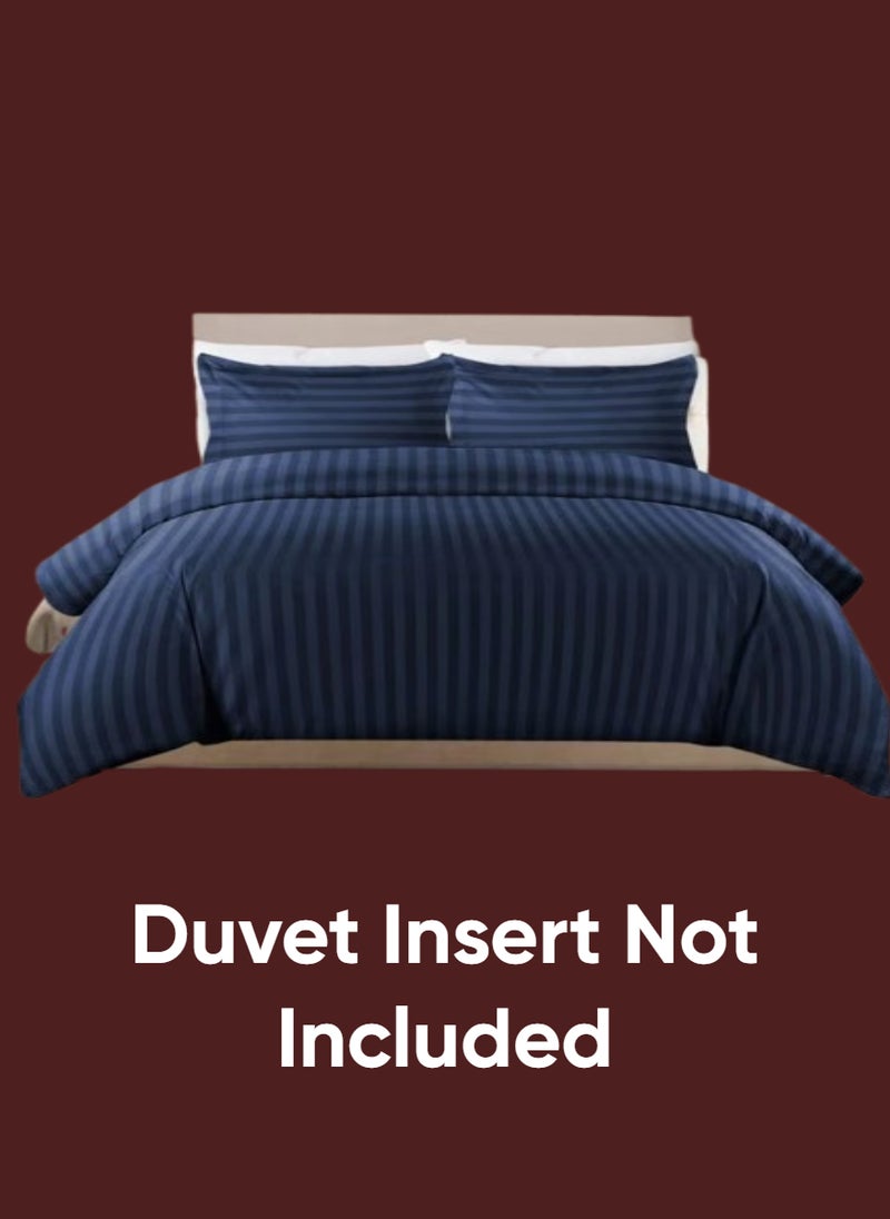 REDTOMMY Single Size 4-Piece Duvet Cover Bedding Set – Duvet Cover(150x200cm), Fitted Sheet(120x200+20cm) & 2 Pillowcases(53x75cm),color - Navy Blue - Image 4