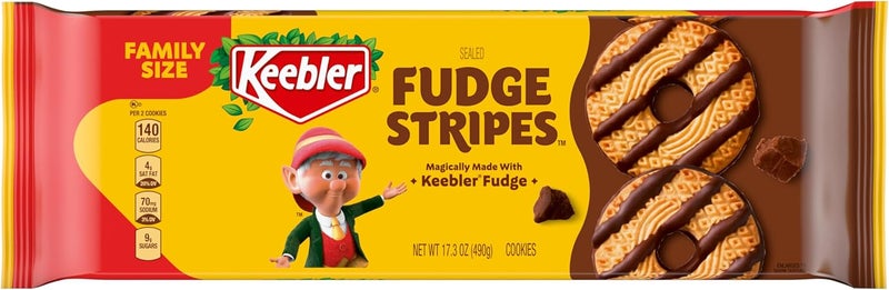 Keebler بسكويت كيبلر فادج سترايبس الأصلي حجم عائلي - 17.3 أونصة - Image 1