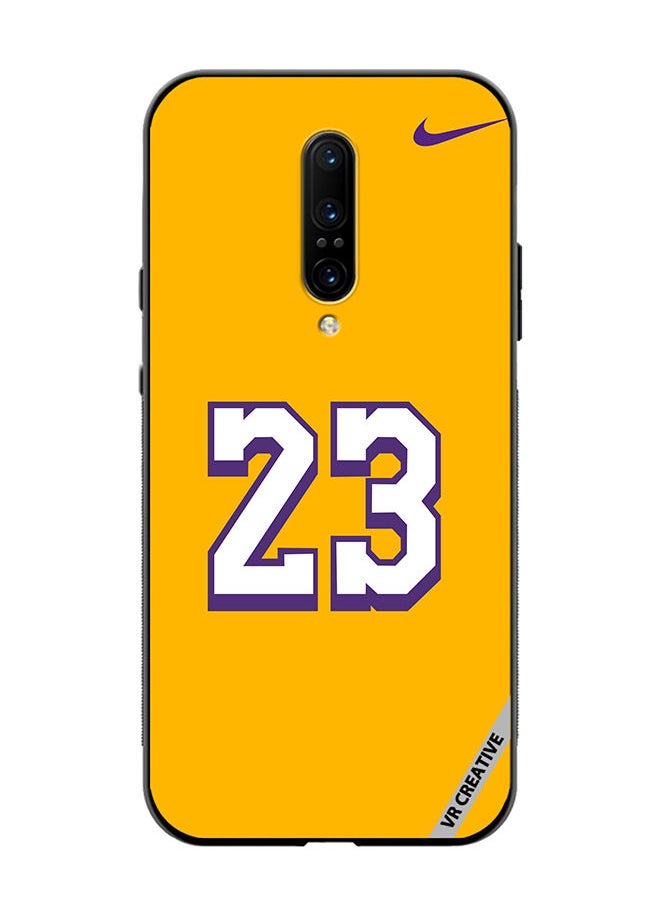 VR CREATIVE Protective Case Cover For OnePlus 7 Pro Number 23 Design Multicolour  - Image 1