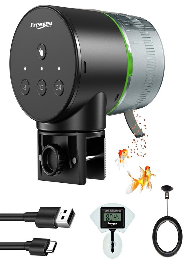 FREESEA Automatic Fish Feeder for Aquarium: Vacation Food Dispenser with Timer for Betta Tank - Image 1