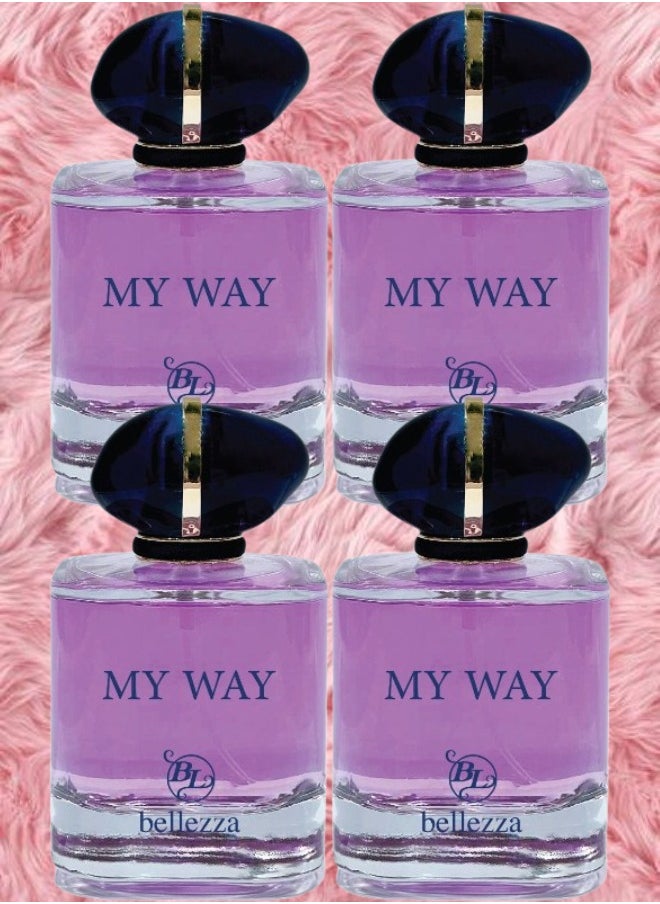 bellezza - 4 Pieces My Way EDP 90ML - Image 1
