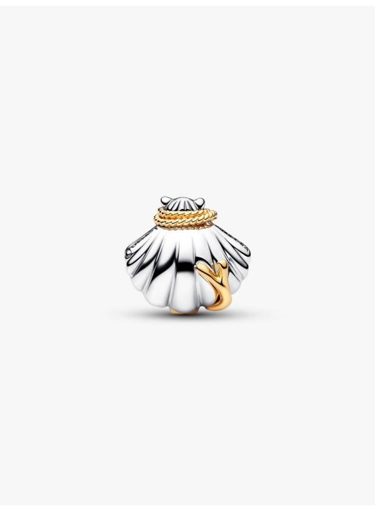 Pandora Disney Princesses Ariel Shell Lab-Grown Diamond Two-Tone Charm - Image 2