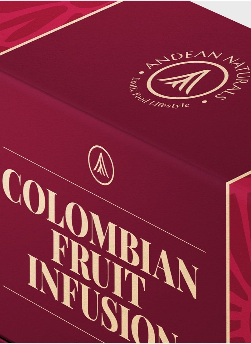 - Raw Natural Organic Tea - Colombian Fruit Infusion - Red Fruits (Guava, Strawberry, Apple, Hibiscus, Blackberry)