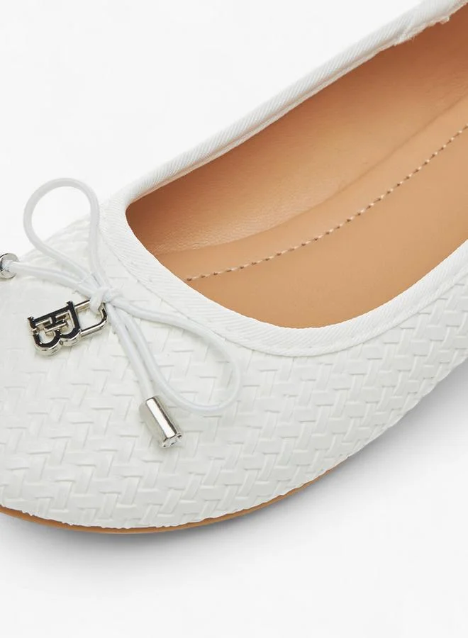 Flora Bella By Shoexpress Flora Bella Bow Detail Slip-On Ballerina Shoes