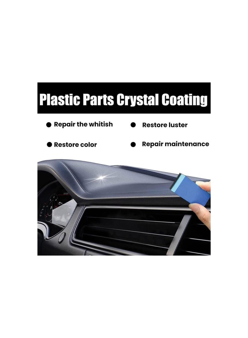 silvercnc Crystal Coating for Car Plastic Parts, Cristal Cohaltin Para Carros, Car Crystal Coating Plastic Restorer, Long Duration Plastic Parts Refresher Agent for Cars Resists Water (5 Pcs) - Image 1