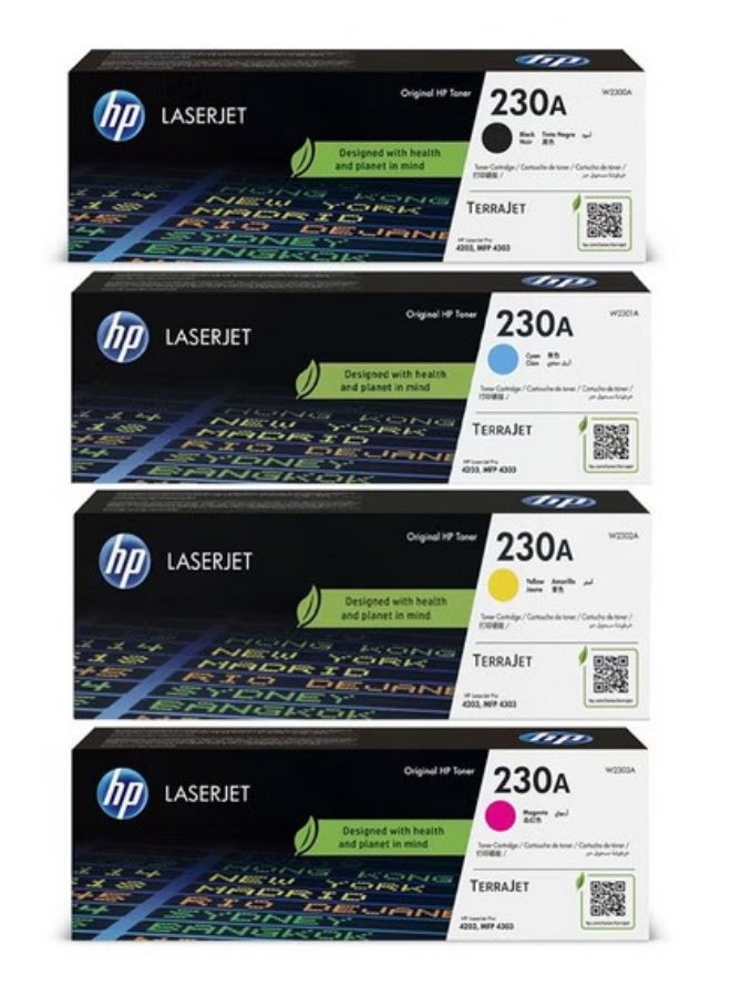 HP Toner HP 230A Original LaserJet Toner Cartridge | Compatible with HP Color LaserJet Pro 4203 & 4303 Series Printers | Premium Print Quality Laser Toner - Image 1