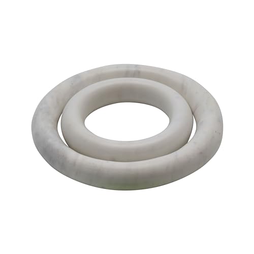 Creative Co-Op Marble Trivets for Dining Table, Set of 2 - Image 3