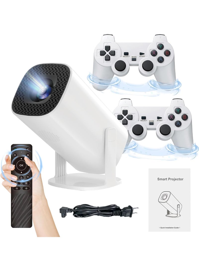 MUNTAQI P30 Max Smart Game Projector – 1280x720P HD Portable Projector with Built-in Games, WiFi Bluetooth, Mini Home Theater Projector for Movies, Gaming, and Entertainment - Image 1