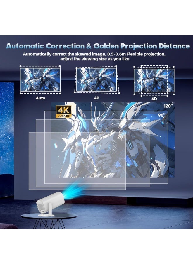 MUNTAQI P30 Max Smart Game Projector – 1280x720P HD Portable Projector with Built-in Games, WiFi Bluetooth, Mini Home Theater Projector for Movies, Gaming, and Entertainment - Image 4