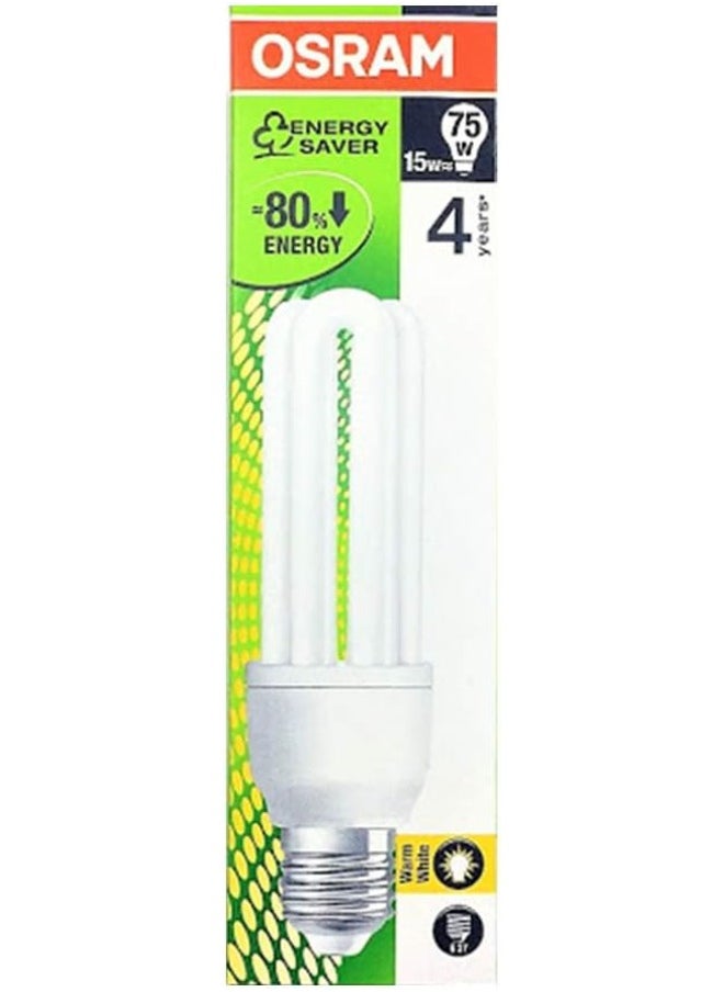 Osram OsRAM Energy Saver T3| Clfi, Stick Shape, Energy Saver(15W) Screw Base E27, Warm White  - Image 2