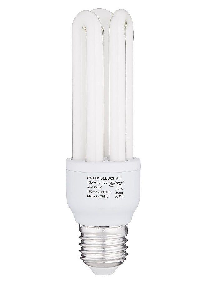 Osram OsRAM Energy Saver T3| Clfi, Stick Shape, Energy Saver(15W) Screw Base E27, Warm White  - Image 1