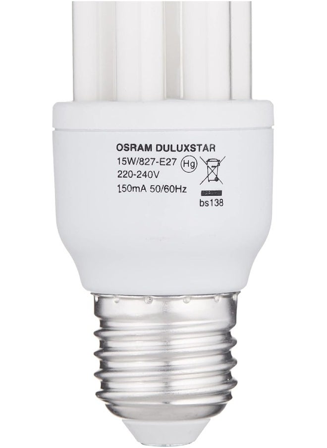 Osram OsRAM Energy Saver T3| Clfi, Stick Shape, Energy Saver(15W) Screw Base E27, Warm White  - Image 3