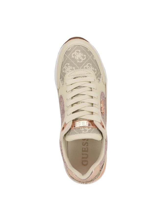 Guess Women's MOXEA Sneaker, Light Pink Logo Multi 684, 7.5, 38 EU - Image 2