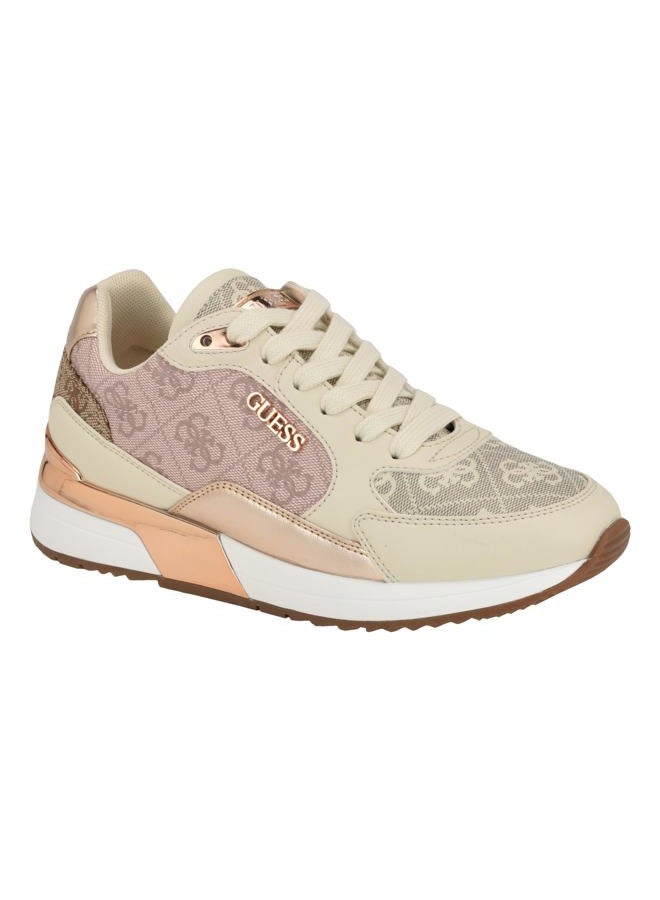 Guess Women's MOXEA Sneaker, Light Pink Logo Multi 684, 7.5, 38 EU - Image 1