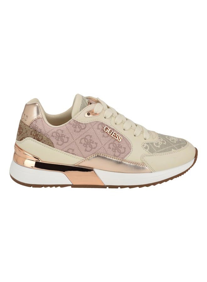 Guess Women's MOXEA Sneaker, Light Pink Logo Multi 684, 7.5, 38 EU - Image 5