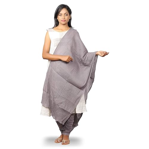 Happy Bunny Pure Cotton Dupatta for Women (2.5m) Soft, Lightweight, and Breathable Skin Chunni, Versatile Solid Color Stole for Everyday Styling and Festive Outfits - Image 1