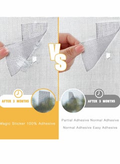Excefore Window Screen Repair Kit, 2 Pcs Strong Adhesive & Waterproof Fiberglass Covering Mesh Tape  - Image 5