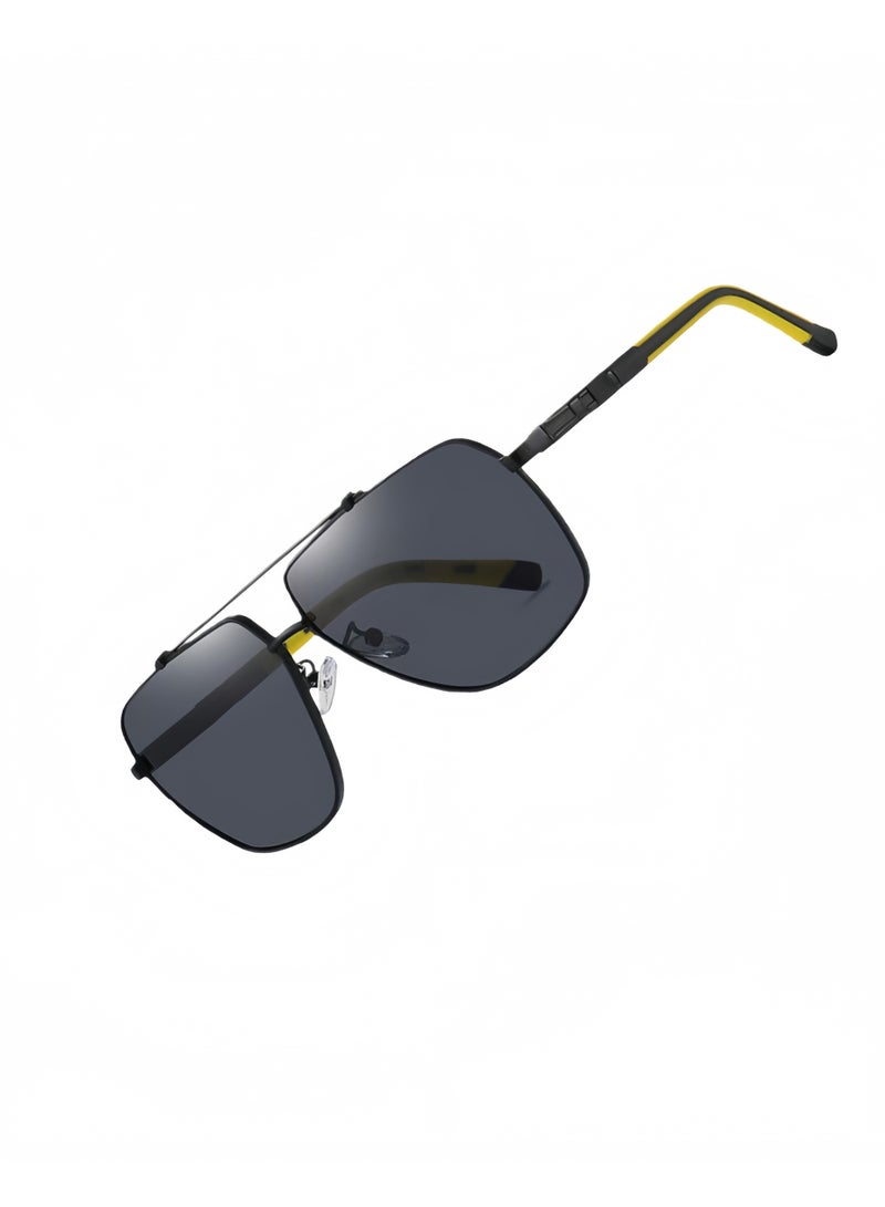 UV400 retro polarized sunglasses, a unisex eyewear store, fashionable men's sunglasses, suitable for desert driving, fishing, beach daily outdoor activities - Image 3
