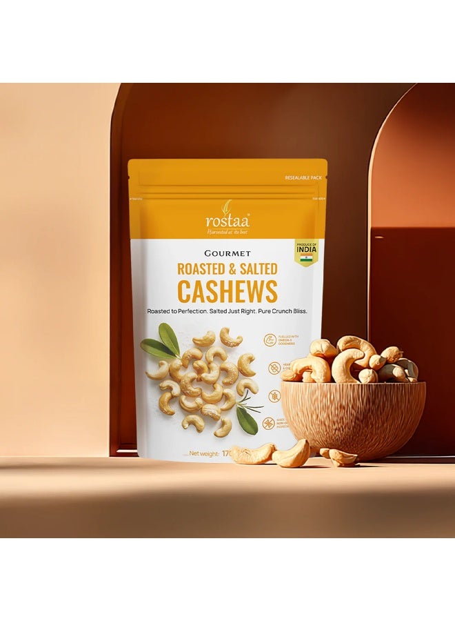Rostaa Roasted & Salted Cashews 170g – Premium Crunchy Nut Snack - Image 3