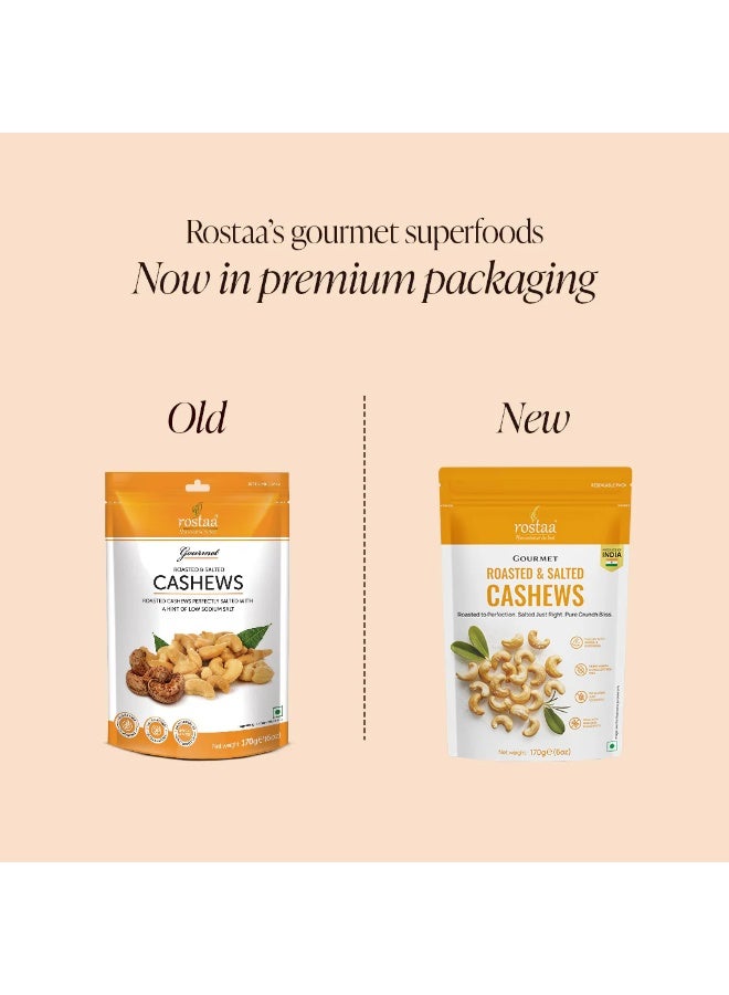 Rostaa Roasted & Salted Cashews 170g – Premium Crunchy Nut Snack - Image 4