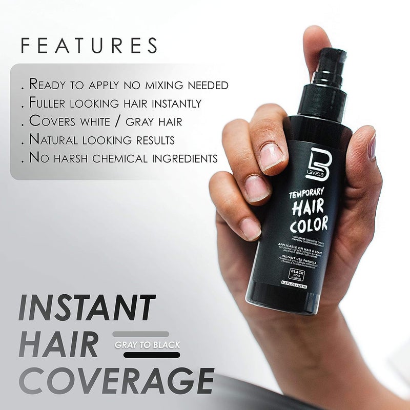 L3 - Level 3 Temporary Beard Color - For Black Hair Beards - Full Beard in Minutes - Easy to Apply and No Mixing Required (4.2 Oz, 2) - Image 4