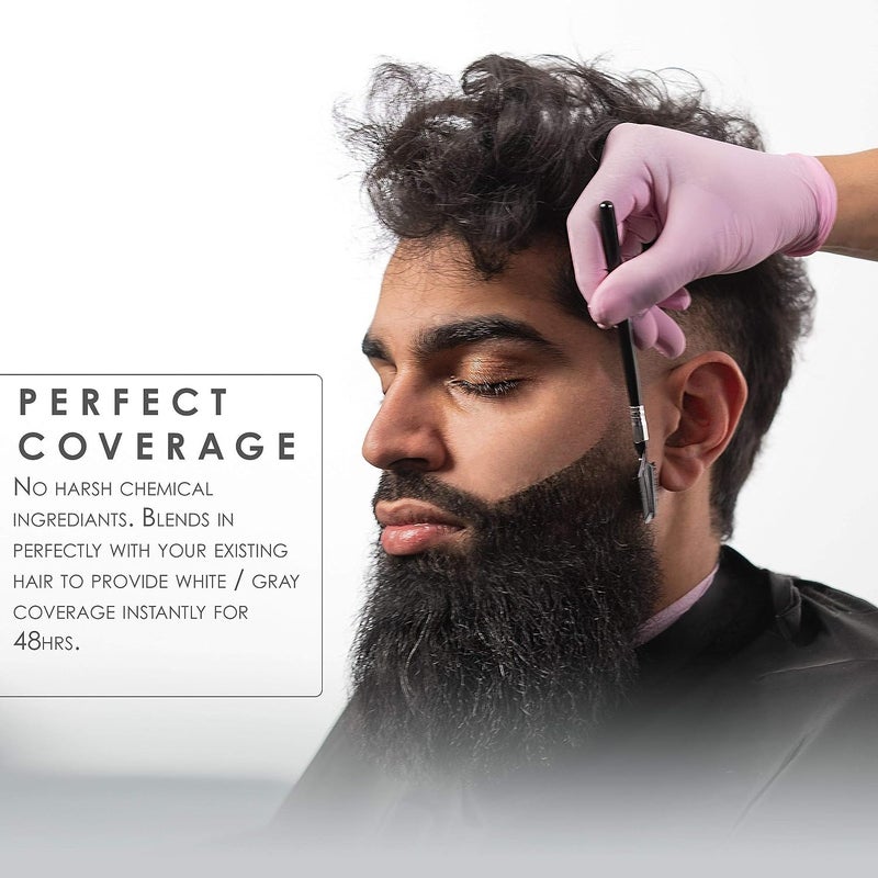 L3 - Level 3 Temporary Beard Color - For Black Hair Beards - Full Beard in Minutes - Easy to Apply and No Mixing Required (4.2 Oz, 2) - Image 3