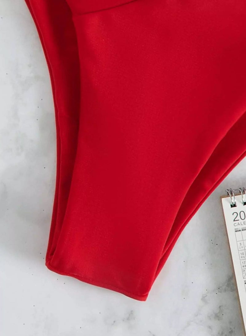 Generic Solid High Cut Bikini Panty - Image 3