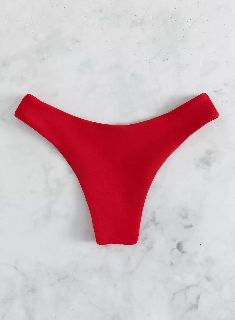 Generic Solid High Cut Bikini Panty - Image 2