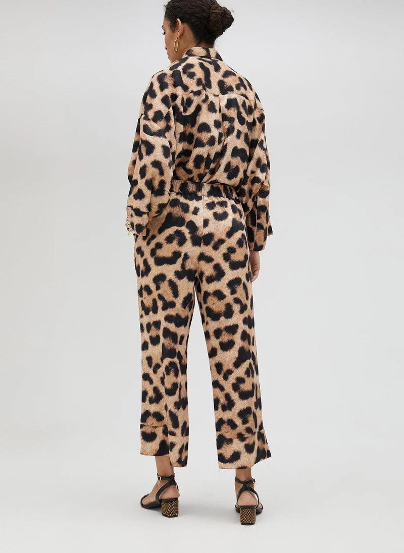 Lola Casademunt Animal print palazzo trousers