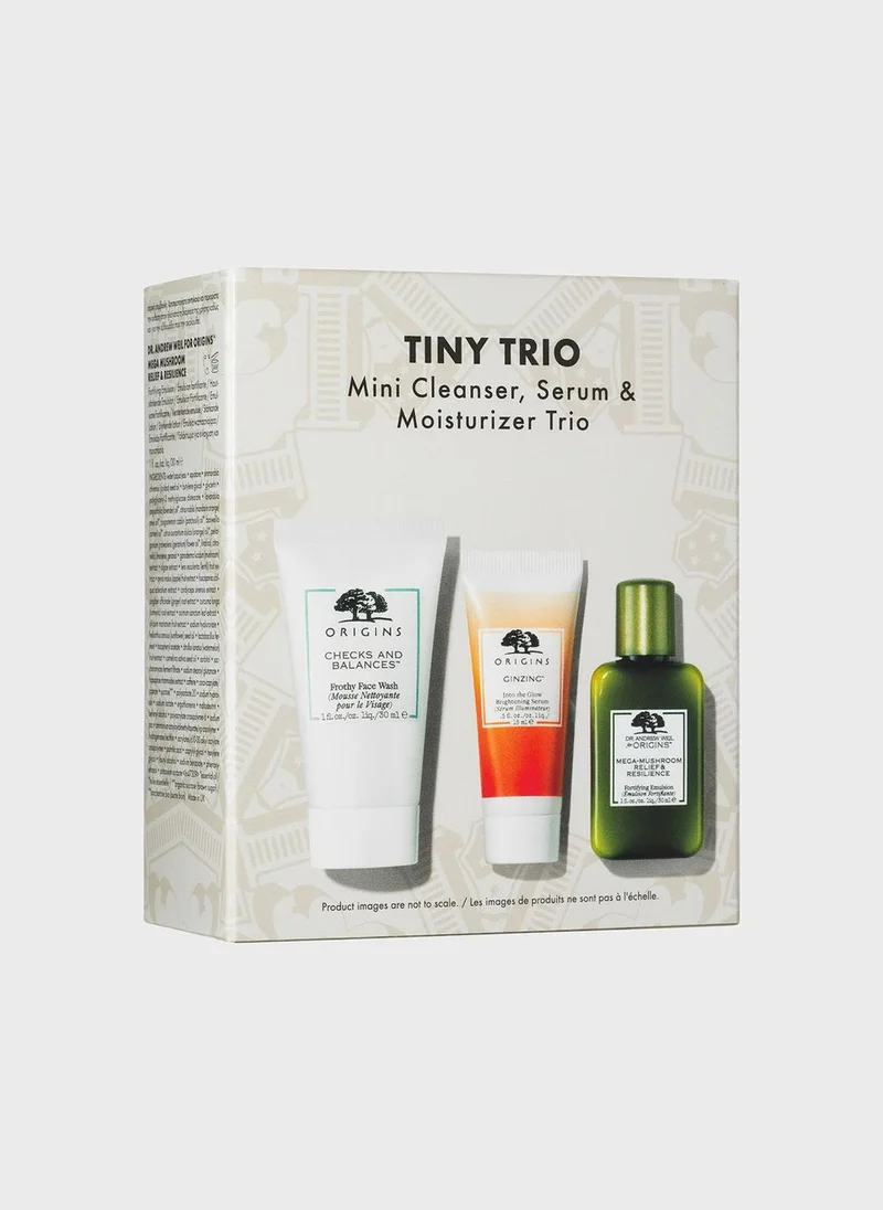 Origins Tiny Trio Mini Cleanser, Serum & Moisturizer Trio, Savings 27%