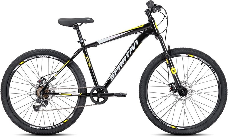 Spartan XTR 26" Mountain Bike | Durable Steel Frame, 1x7 Shimano Gears, Alloy Disc Brakes, Swallow Handlebar, Quick-Release Seatpost, 26x1.95" MTB Tyres | Reliable Everyday MTB - Image 2