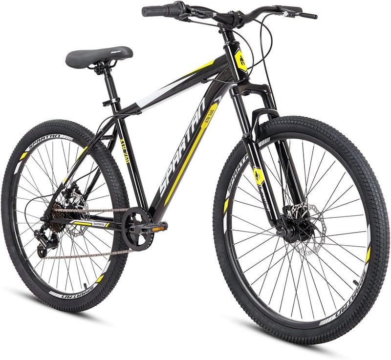 Spartan XTR 26" Mountain Bike | Durable Steel Frame, 1x7 Shimano Gears, Alloy Disc Brakes, Swallow Handlebar, Quick-Release Seatpost, 26x1.95" MTB Tyres | Reliable Everyday MTB - Image 1