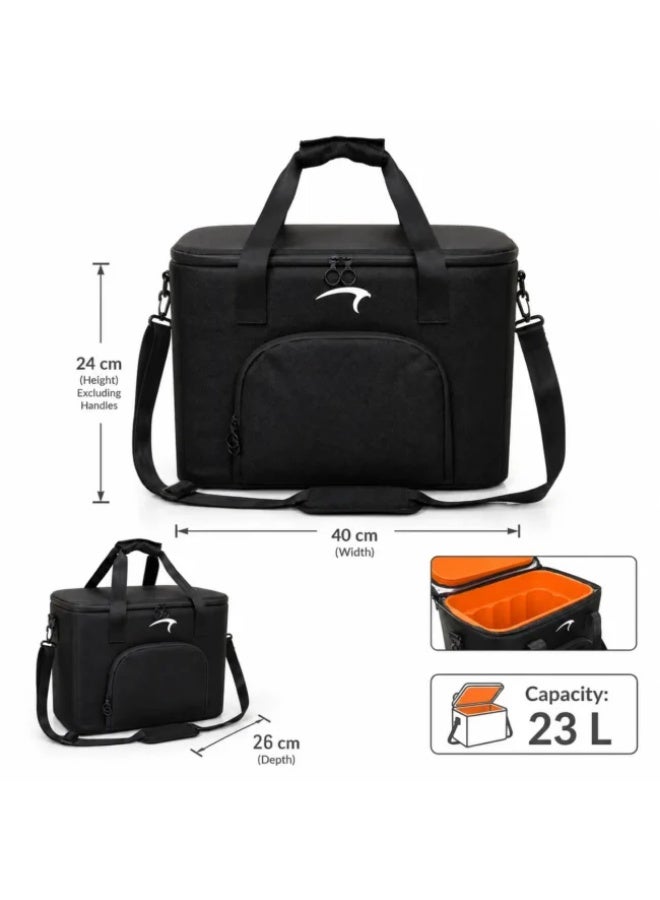 Mintra Hard Cooler Tank Bag 23L Heavy Duty Insulated Cooler Bag, Large Portable Ice Box with Shoulder Strap, Leak-Resistant Thermal Food & Beverage Cooler for Picnic, Camping, Beach & Travel - Image 2