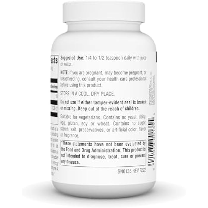 Source Naturals L-Lysine Free Form Powder -Amino Acid Supplement Supports Energy Formation & Collagen* - 100 Grams - Image 3